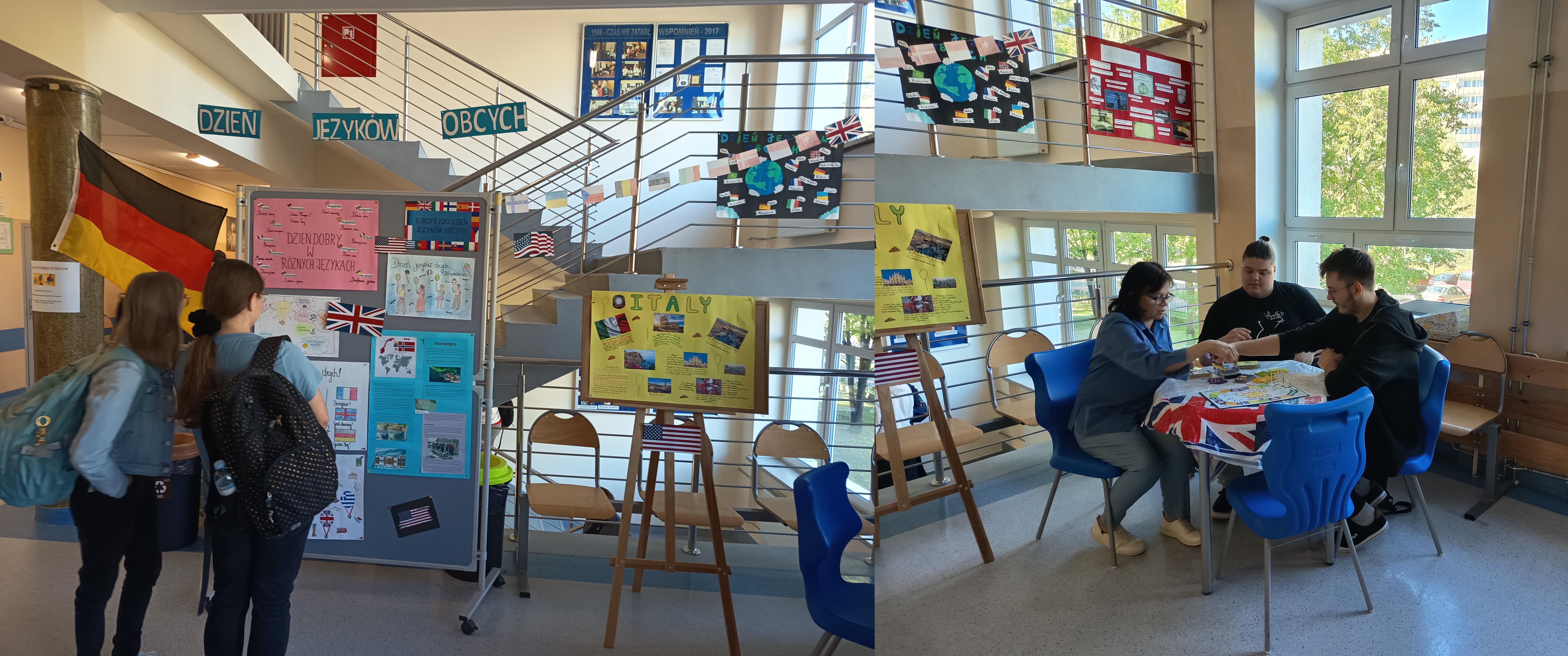 uczniowie podczas dnia języków