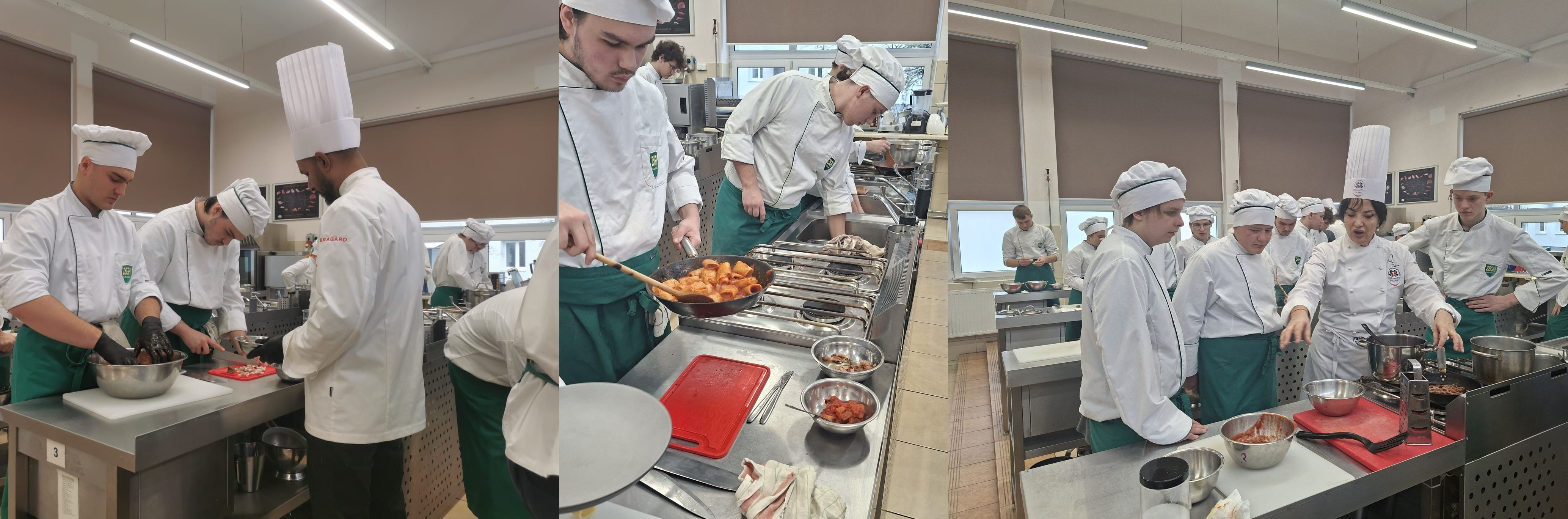 uczniowie podczas warsztat&oacute;w