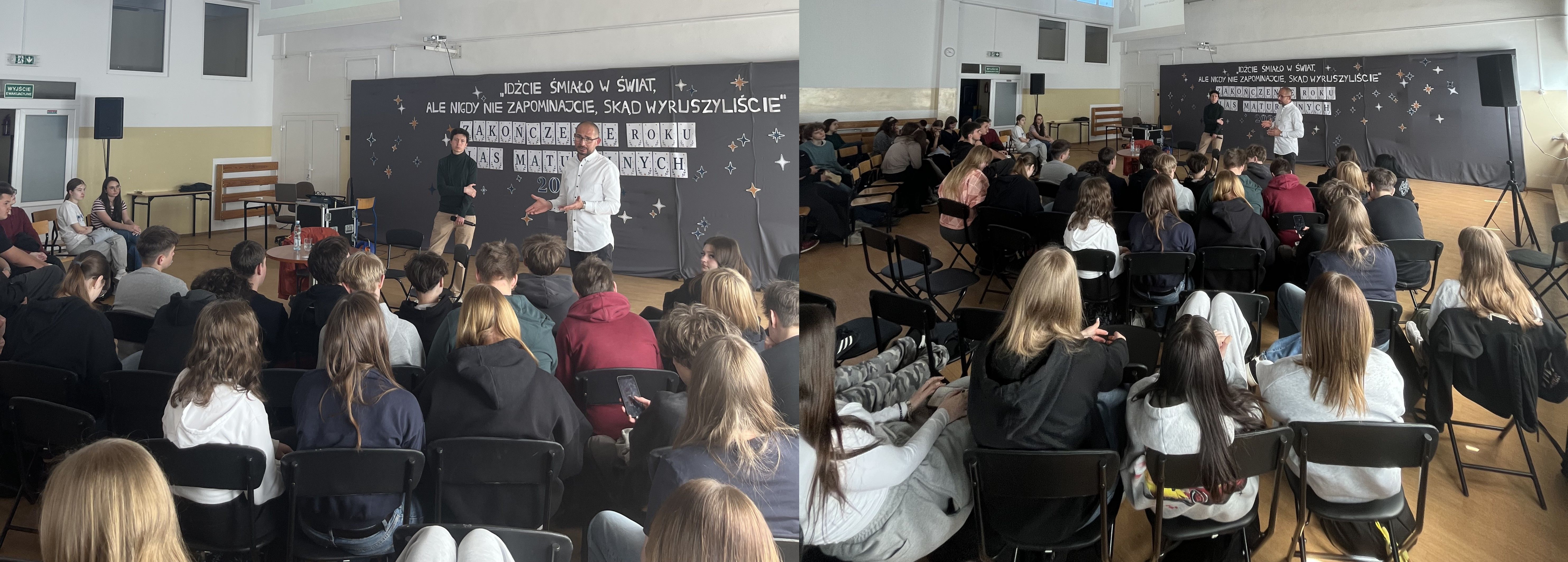 uczniowie podczas spotkania