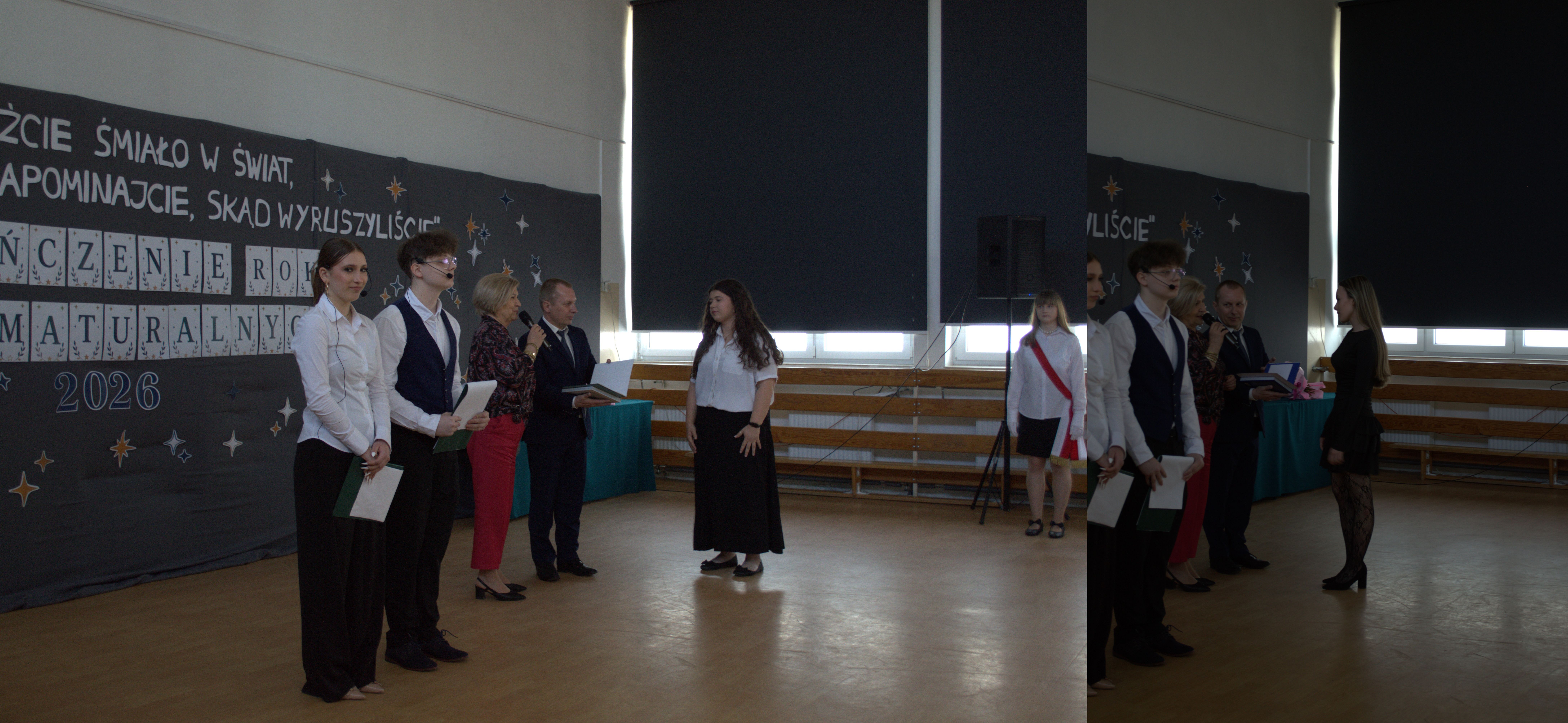 uczniowie podczas apelu na zakończenie klas 5