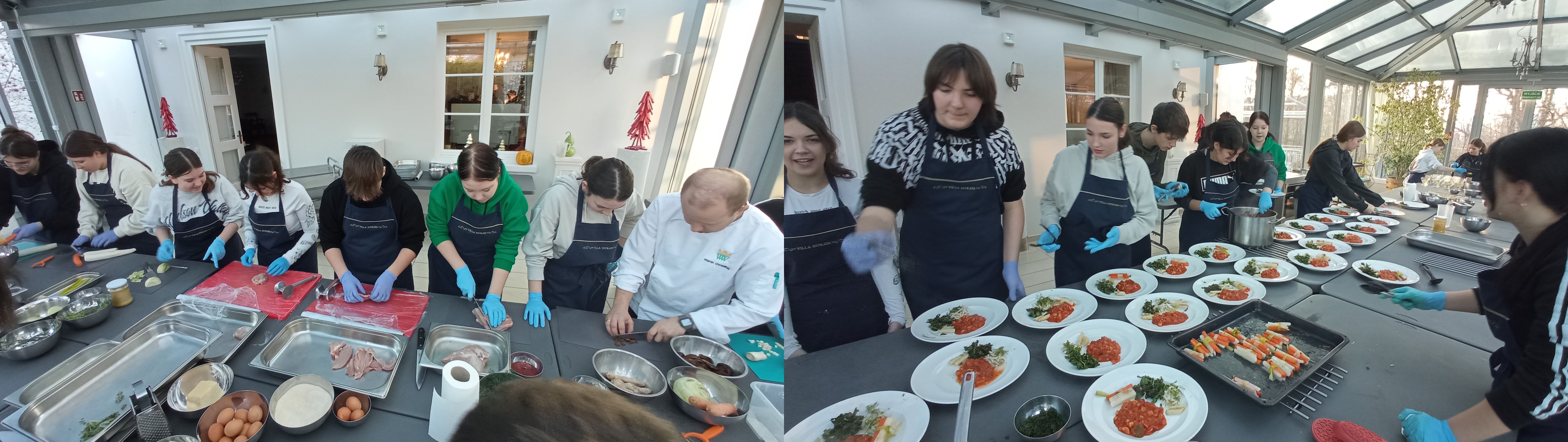 uczniowie podczas warsztatów