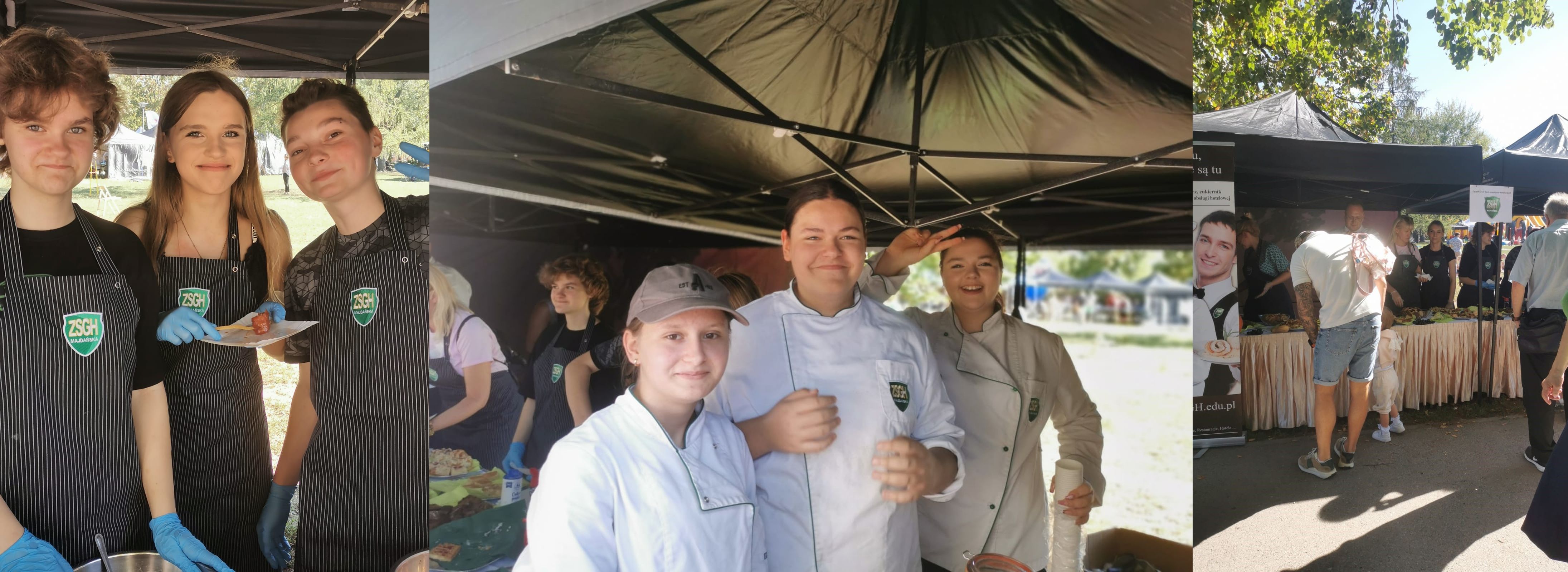 uczniowi epodczas festynu