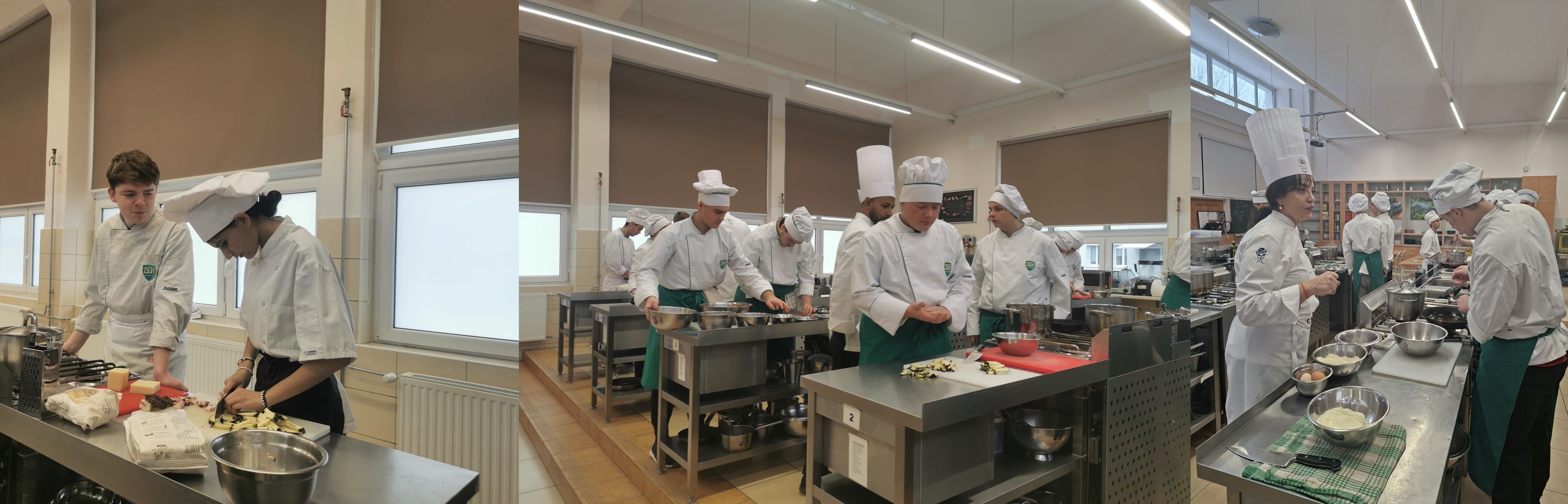 uczniowie podczas warsztat&oacute;w