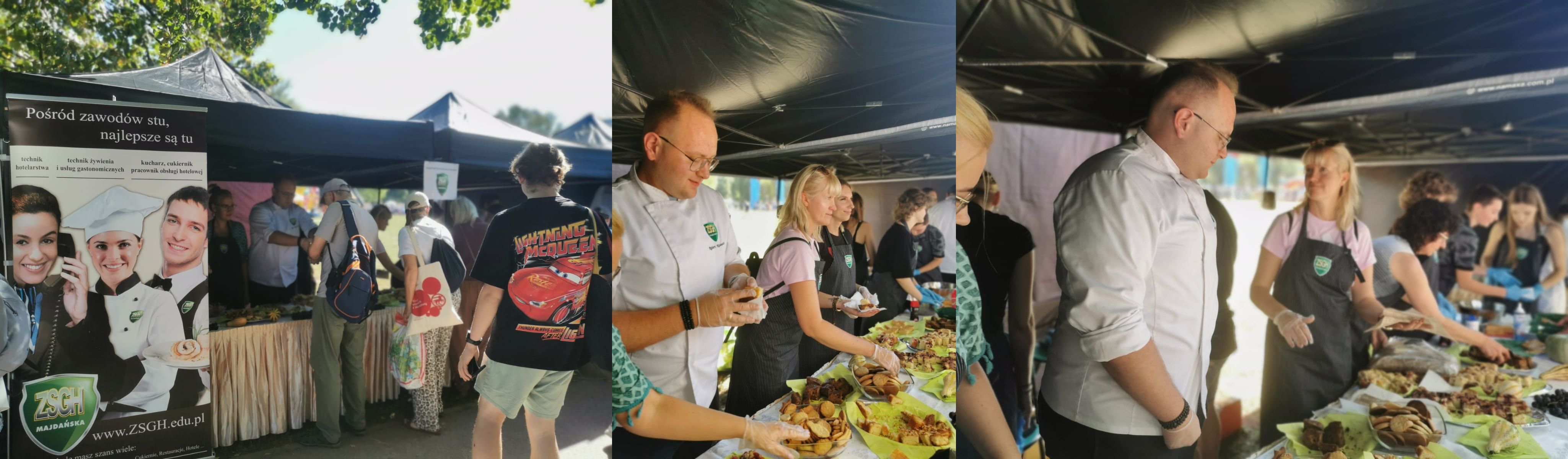 nauczyciele podczas festynu