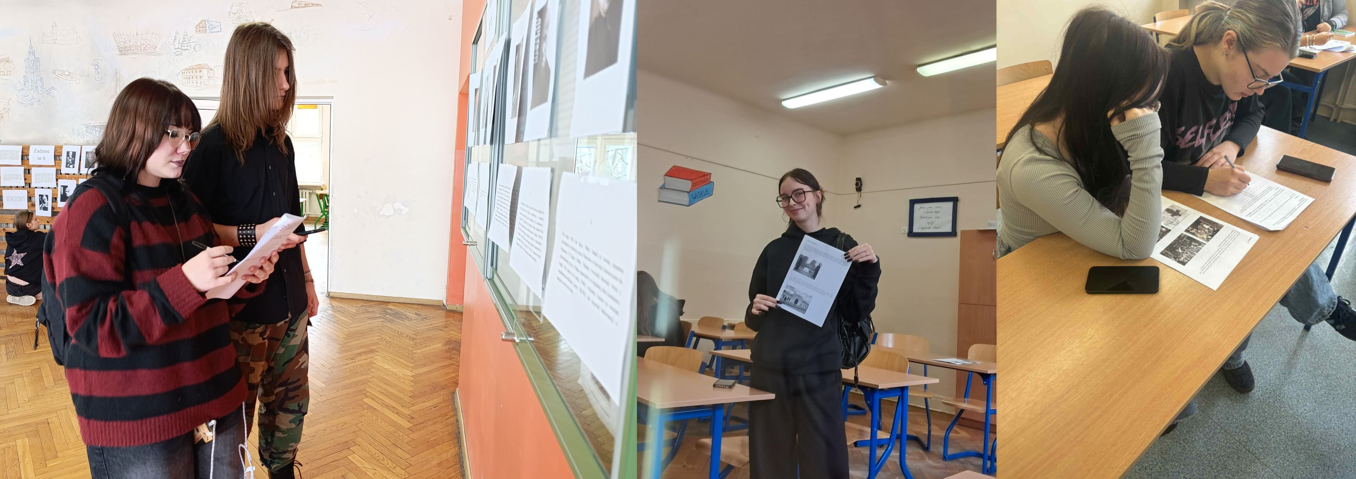 uczniowie podczas konkursu 