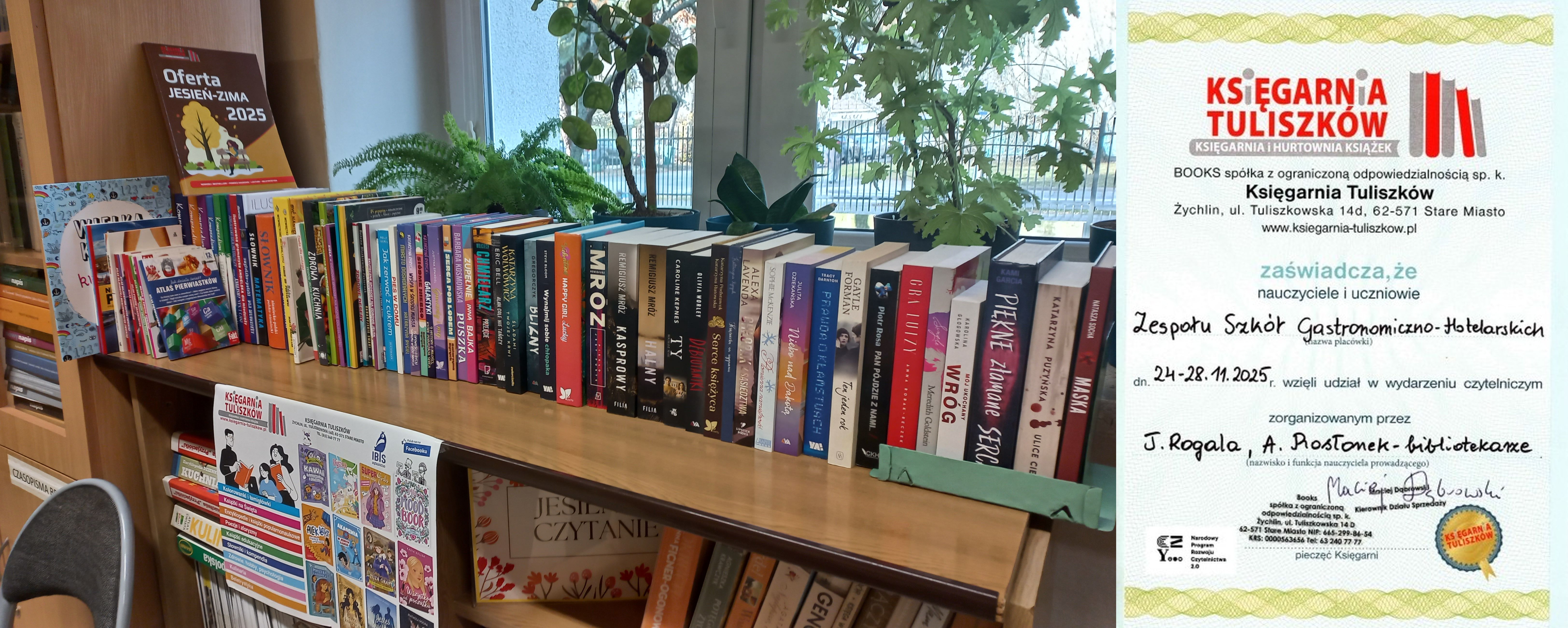 ksiązki w bibliotece