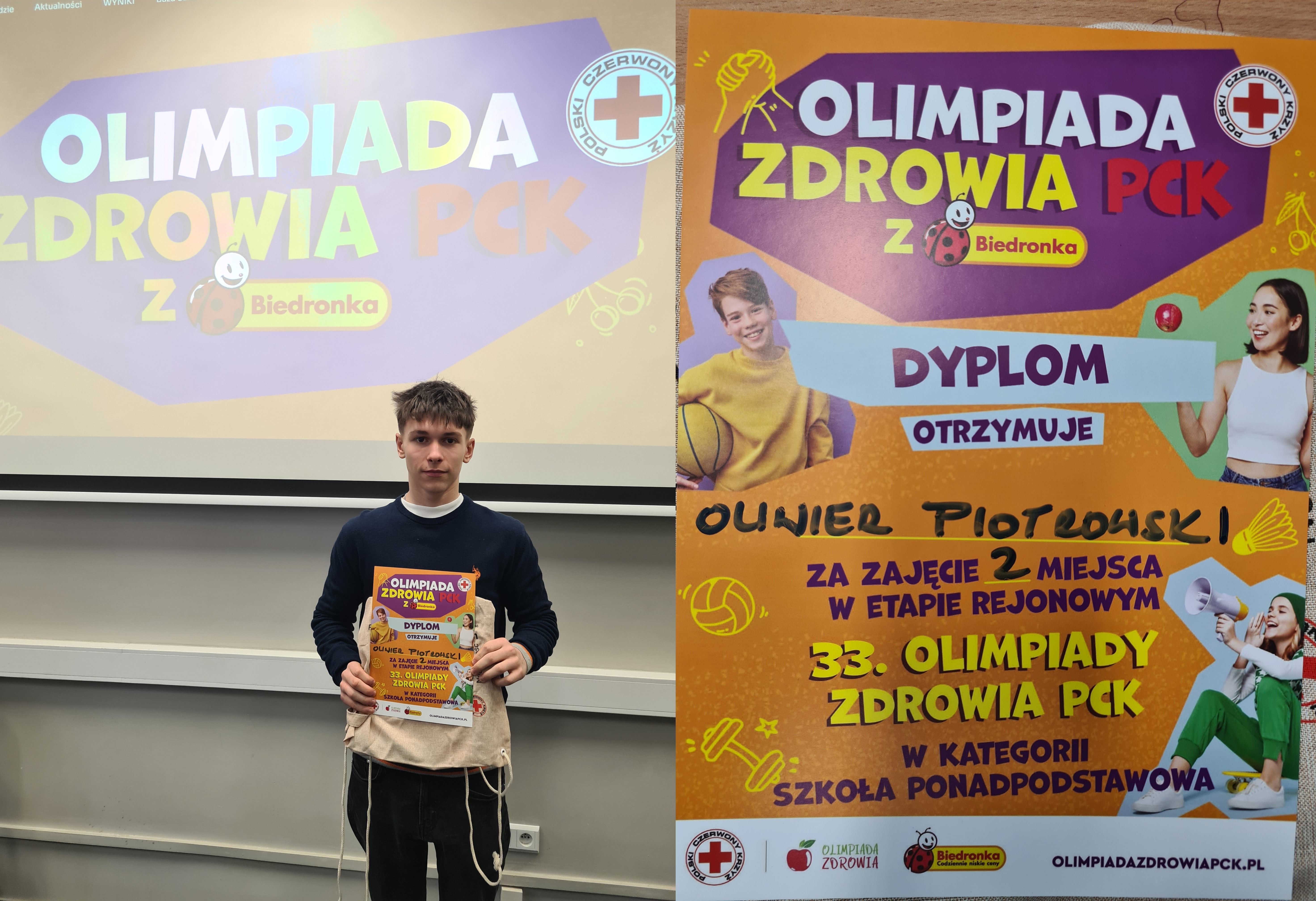 OPliwier z nagrodami, plakat konkursu