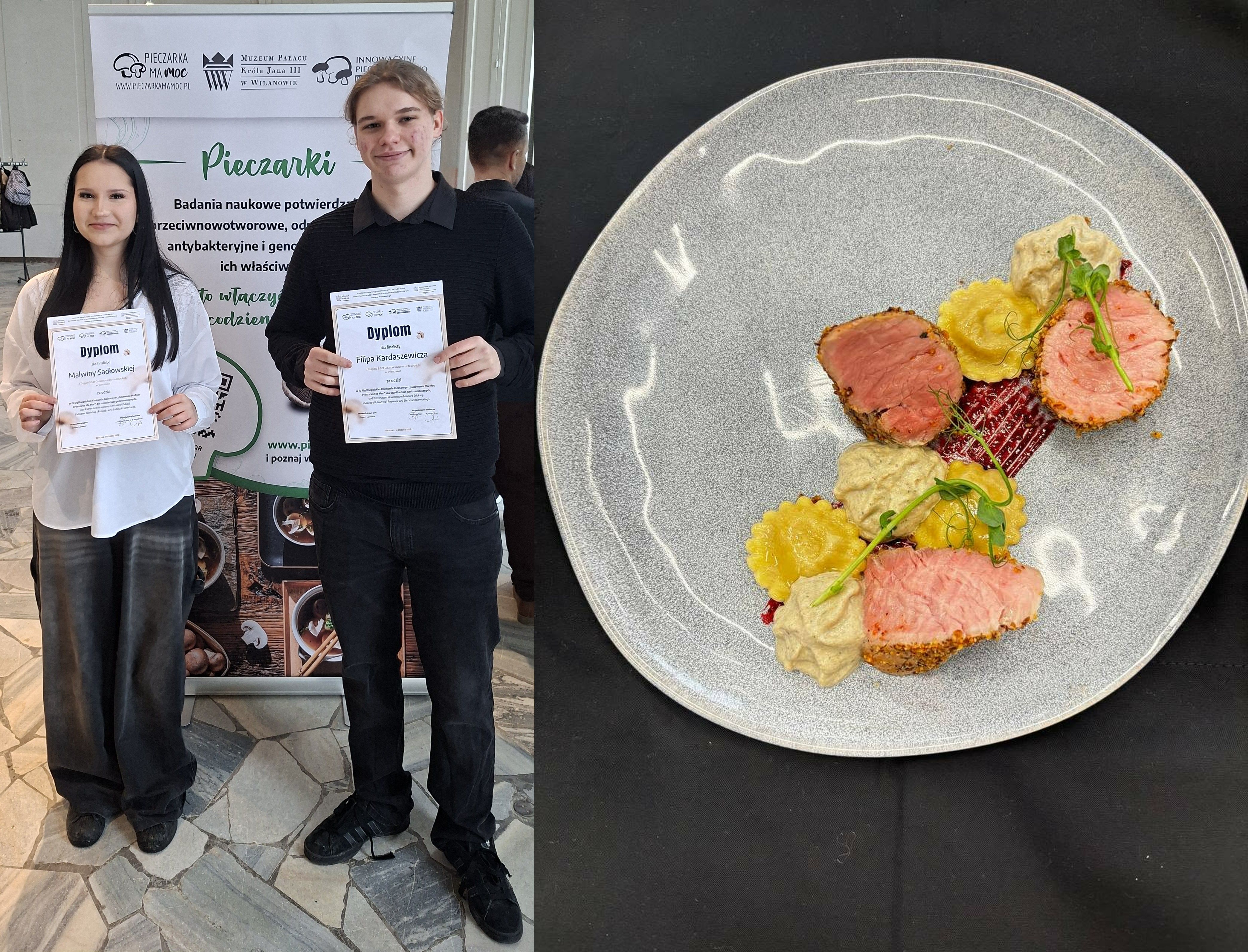 uczniowie biorący udziałw konkursie