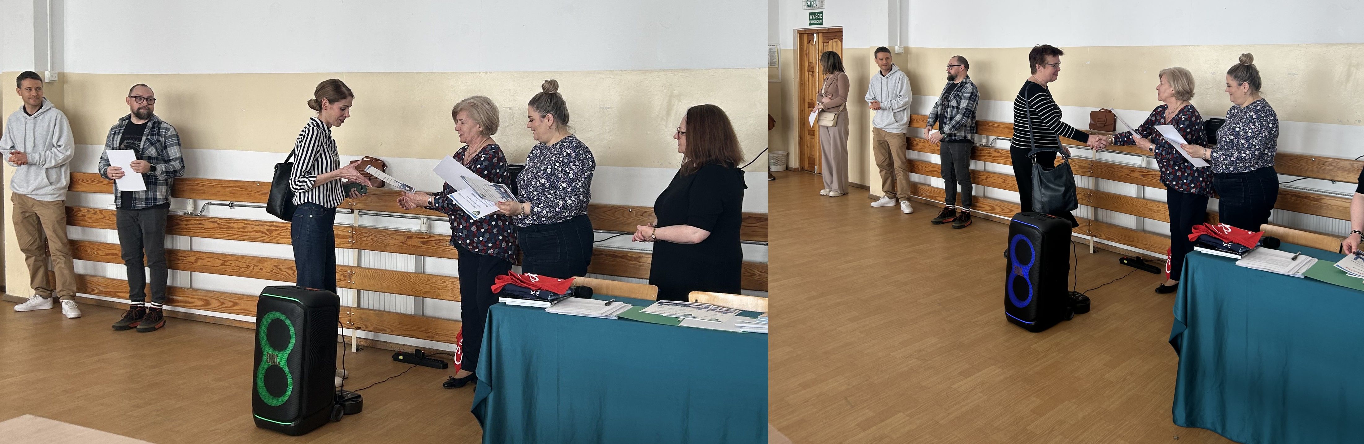 wręczanie podziękowań dla nauczycieli