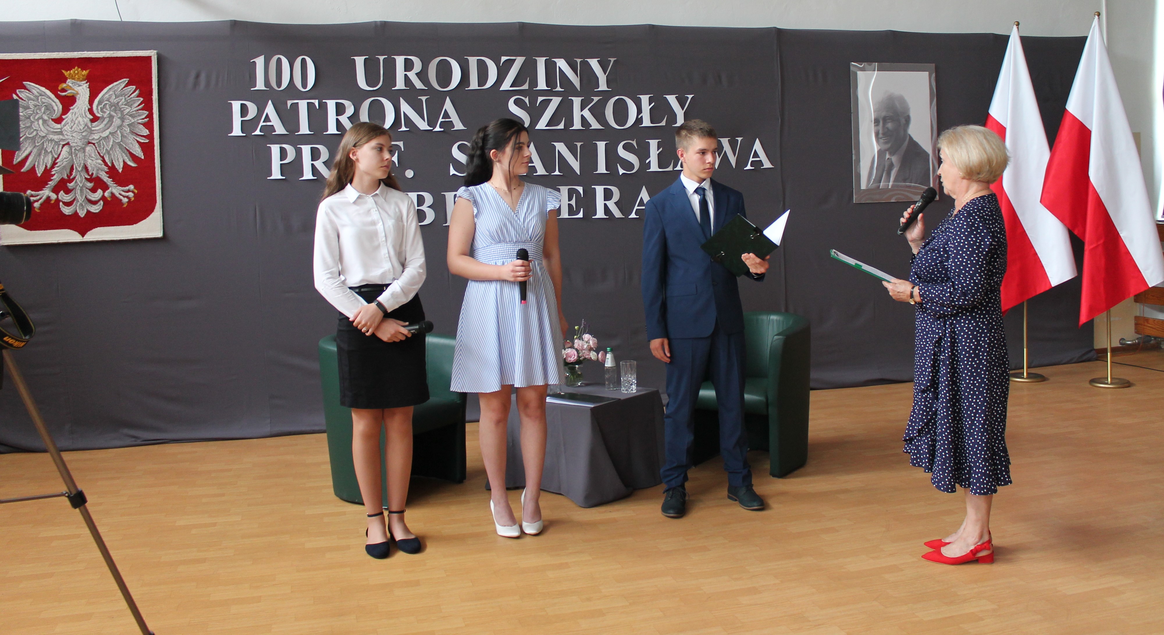 życzenia Pani Dyrektor dla porf. Stanisława Bergera