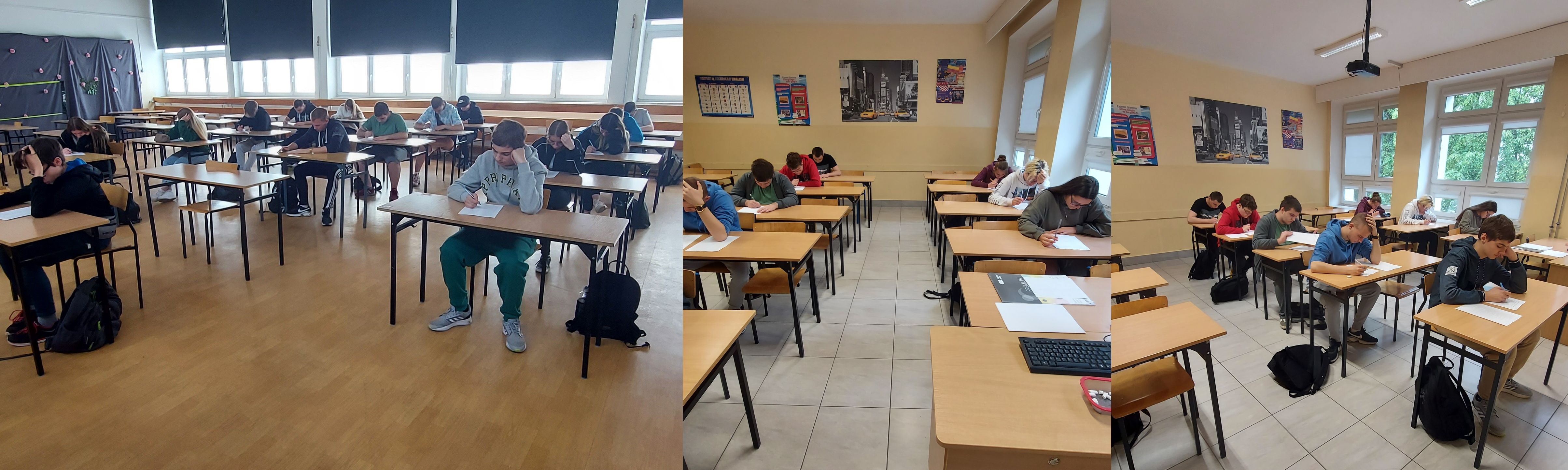 uczniowie podczas konkursu