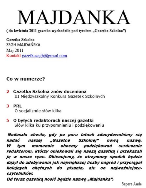 Maj 2010-11