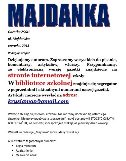 Czerwiec 2012-13