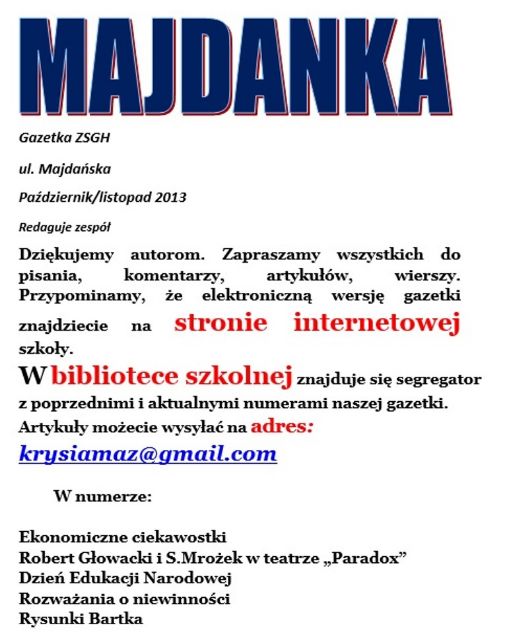 Październik-Listopad 2013-14