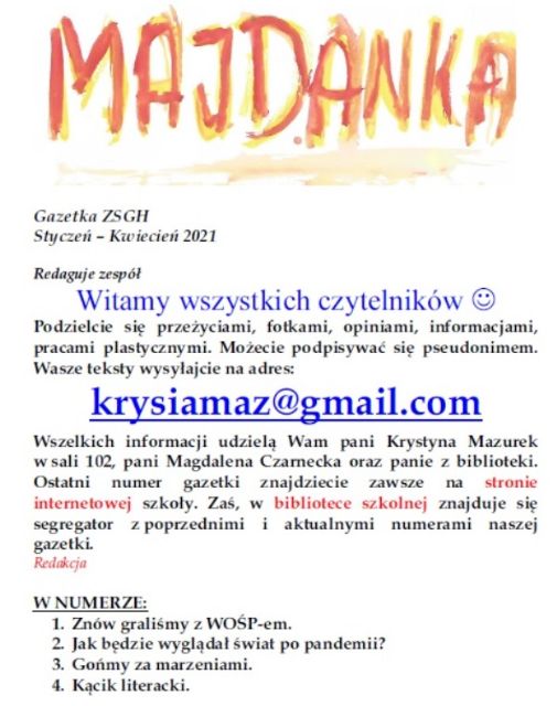 Styczeń-Kwiecień 2020-21