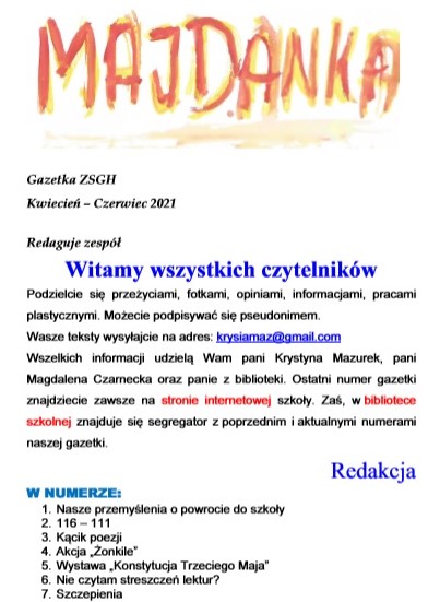 Kwiecień-Czerwiec 2020-21